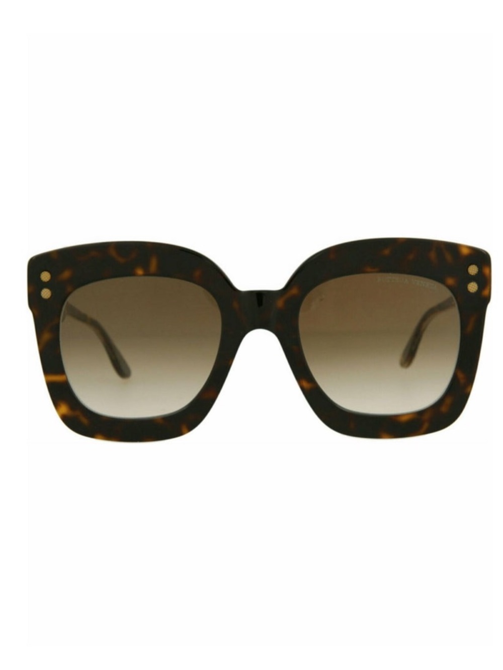 Bottega Veneta Tortoiseshell Square Sunglasses - Brown Gradient